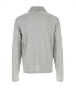Heather Grey Polo Long Sleeve