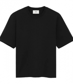 Black Small Embossed Ami De Coeur T-Shirt Jersey