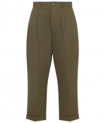 Cafe Creme Cotton Carrot Oversized Trousers