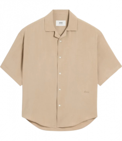 White Coffee Ami Camp Collar Shirt