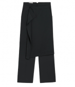 Black Large Trousers With Panel