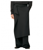 Black Large Trousers With Panel