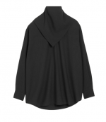 Black Bandana Blouse Light Wool Twill