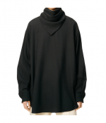 Black Bandana Blouse Light Wool Twill
