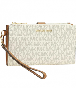Jet Set Vanilla DBLZP Wristlet Wallet