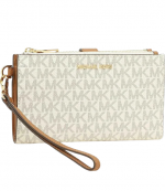 Jet Set Vanilla DBLZP Wristlet Wallet