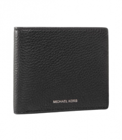 Black Billfold W Coin Pocket Wallet