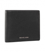 Black Billfold W Coin Pocket Wallet
