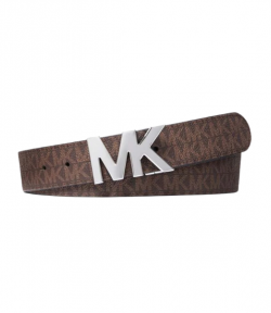 Reversible Logo Brown Buckle Belt