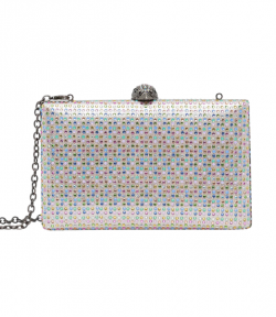 Bone/Comb Crystal Kensington Clutch