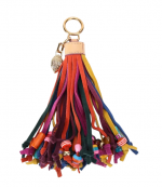Multicolor Suede Tassel Beads Charm