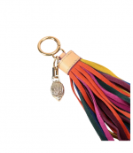 Multicolor Suede Tassel Beads Charm