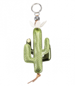 Green Comb Cactus Charm
