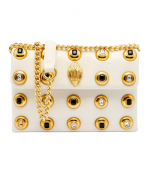 Bone Croc Print/Leather Md Kensington Gems Bag