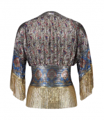 Silver Paisley Haut Blouse