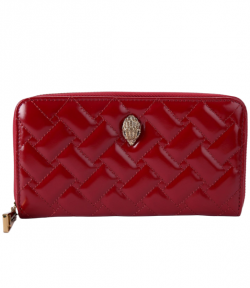 Red Patent/Leather Kensington Zip Around W