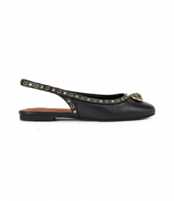 Black Leather Chelsea Ballet Sling