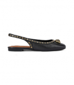 Black Leather Chelsea Ballet Sling