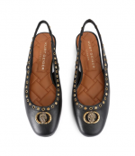 Black Leather Chelsea Ballet Sling