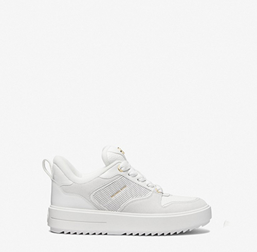 Rumi Optic White Lace Up Sneakers