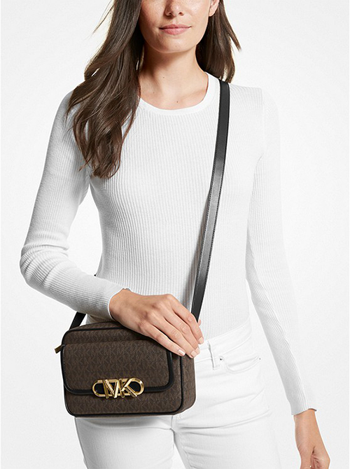 Brown Black Parker Crossbody Bag