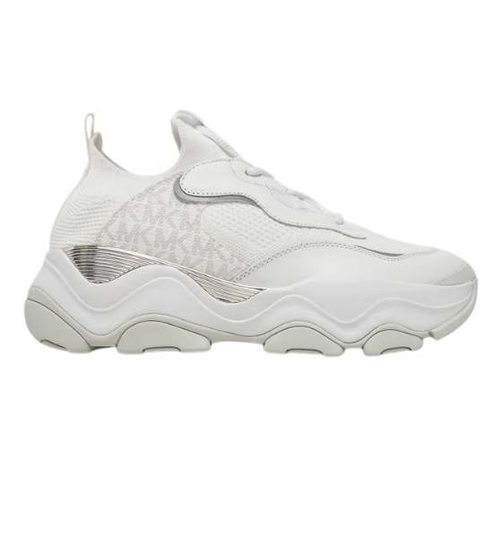 Bright White Atlas Knit Trainer