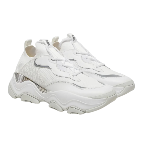 Bright White Atlas Knit Trainer