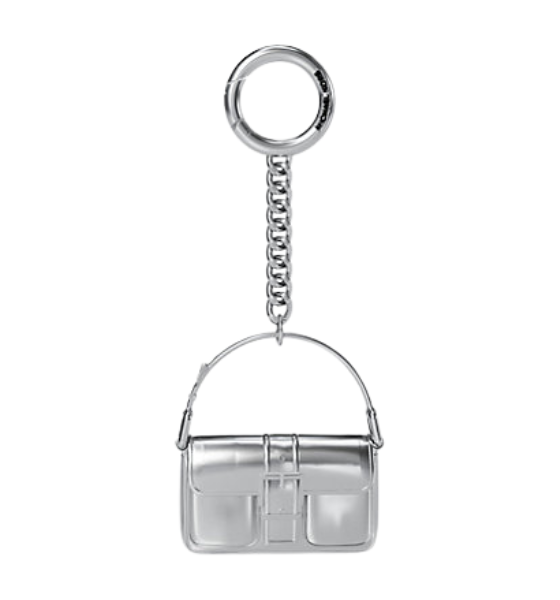Silver Key Metal Charm