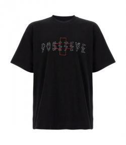 Black/White/Red Plus Minus Tee