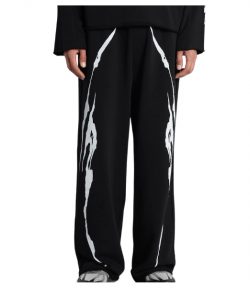 Black/White Y2K Jogger Pants
