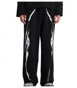 Black/White Y2K Jogger Pants