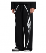 Black/White Y2K Jogger Pants