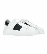 White/Black H-Stripes Allacciato Banda