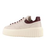Cream/Cherry H-Stripes Allacciato H