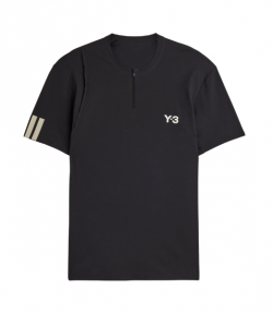 Y-3 X US OPEN Black Zip T-shirt