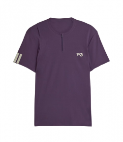 Y-3 X US OPEN Purple Zip T-shirt