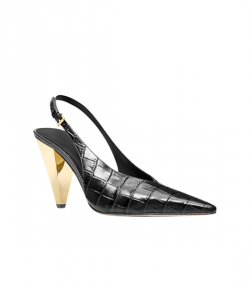 Chocolate Leather Electra Sling Pump