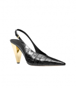 Chocolate Leather Electra Sling Pump