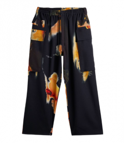Black/Multicolor M Aop Cargo Pants