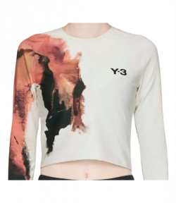 Grey Y-3 Crop Ls