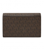 Brown Jet Set Lg Coin Wallet