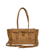 Husk Suede Leather Hamilton Moderne Sm Ew Shoulder Tote Bag