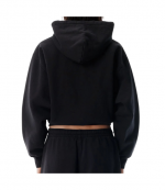 Zip Up Black Hoodie 192722645611W/ Rhinstones