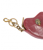 Kensington Red Croc Print Heart Charm