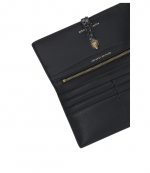 Black Kensington Snake Print Soft Wallet