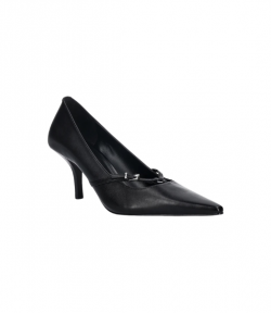 Black Leather Selina Pump