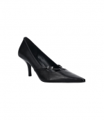 Black Leather Selina Pump