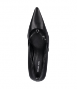 Black Leather Selina Pump
