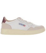 White/Burgundy Medalist Low Man Leather/Suede