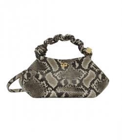 Snake Print Ganni Bou Bag Small